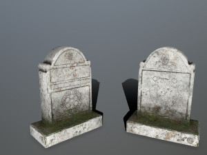tombstone set Modelo 3D