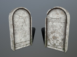 tombstone set Modelo 3D