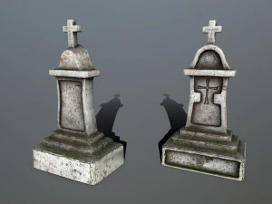 tombstone set 3D Model