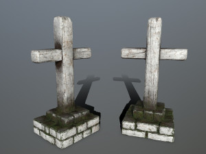 tombstone set Modelo 3D