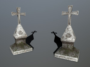 tombstone set Modelo 3D