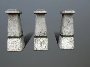 tombstone set 3D Model