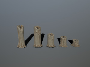 tombstone set Modelo 3D