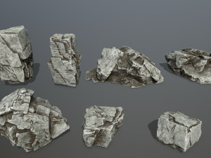 rock set 3D-Modell
