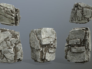 rock set 3Dモデル