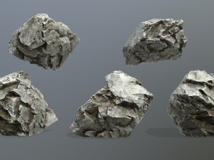 rock set 3Dモデル