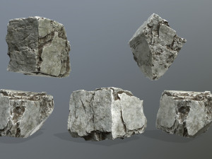 rock set 3Dモデル
