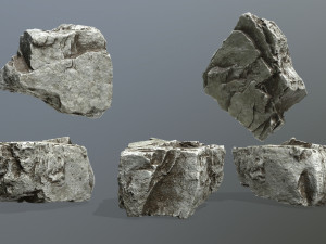 rock set 3Dモデル