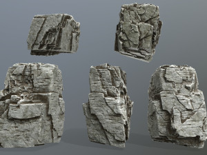 rock set 3Dモデル