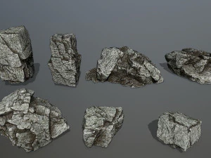 rock set 3D Model