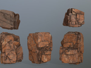 desert rock set 3D Model