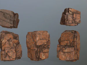 desert rock set 3D Model