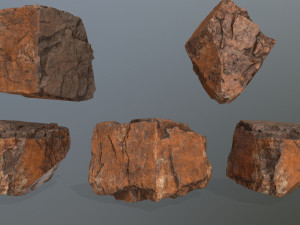desert rock set 3D Model
