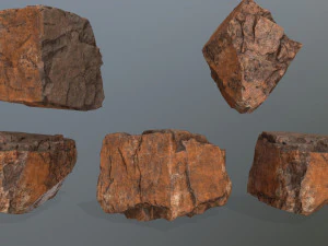 desert rock set 3D Model