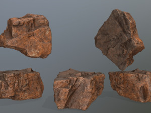 desert rock set 3D Model