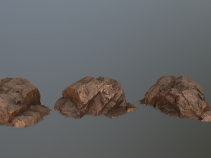 desert rock set 3D Model
