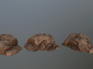desert rock set 3D Model