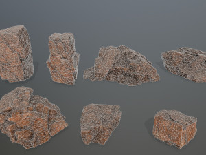 desert rock set 3D Model