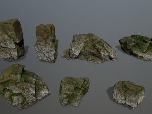 rock set 3D Model