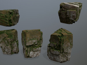 rock set 3Dモデル