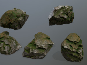 rock set 3Dモデル