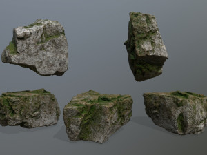 rock set 3Dモデル