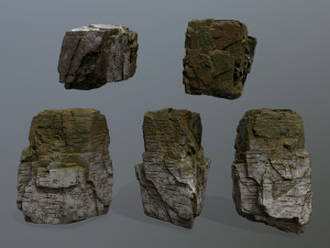 rock set 3Dモデル