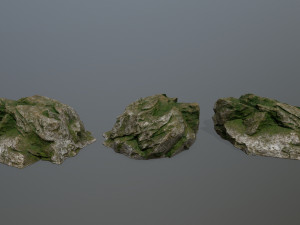 rock set 3Dモデル
