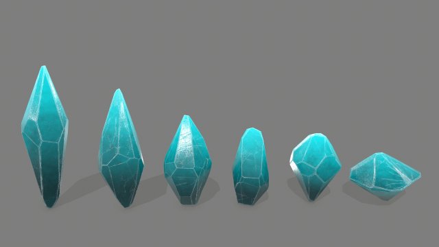 crystal set 3D Model .c4d .max .obj .3ds .fbx .stl .blend 
