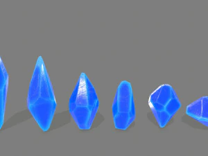 Kristall-Set 3D Modell