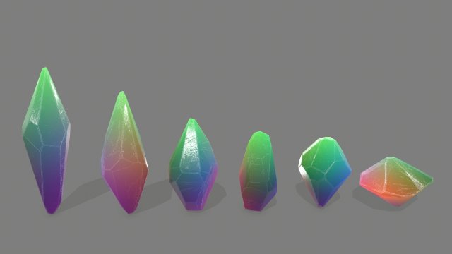 crystal set 3Dモデル .c4d .max .obj .3ds .fbx .stl .blend 