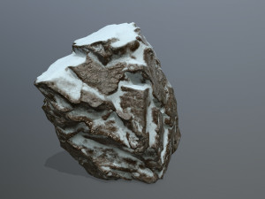 snow rocks 3D 模型