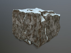 snow rocks 3D 模型