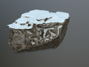 snow rocks 3D 模型