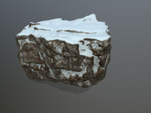 snow rocks 3D 模型