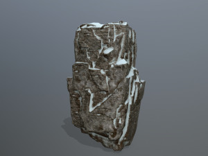 snow rocks 3D 模型
