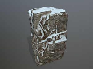 snow rocks 3D 模型