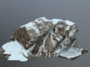 snow rocks 3D 模型