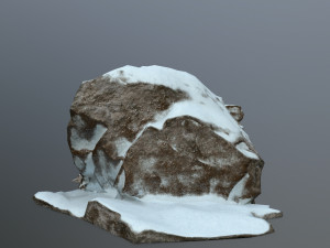 snow rocks 3D 模型