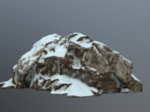 snow rocks 3D 模型