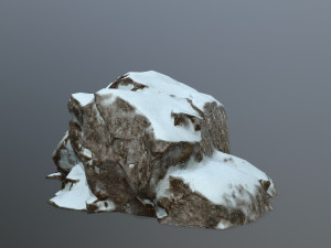 snow rocks 3D 模型