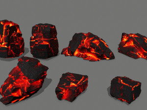 lava rock 3D Model