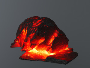 lava rock 3Dモデル