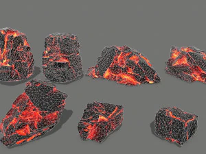 lava rock 3D Model