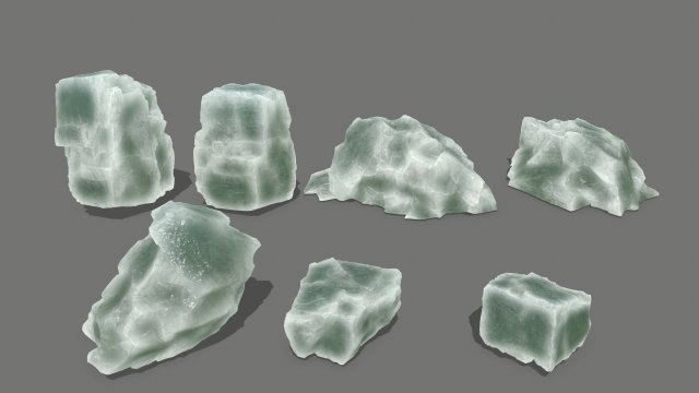 ice rocks Modelo 3D .c4d .max .obj .3ds .fbx .stl .blend 