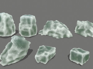 ice rocks 3D 模型