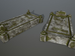 tombstone set 3D 模型