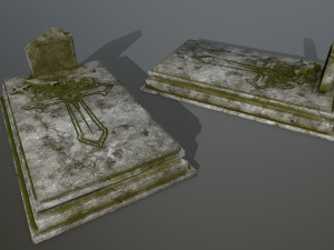 tombstone set 3D 模型