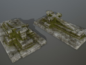 tombstone set 3D 模型