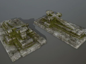tombstone set 3D Model